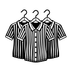 shirt and tie on hangers