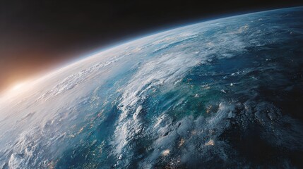 Fototapeta premium View of the Earth from space