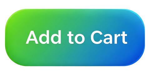 Click add to cart button online shopping ecommerce store website interface ui ux on transparent background