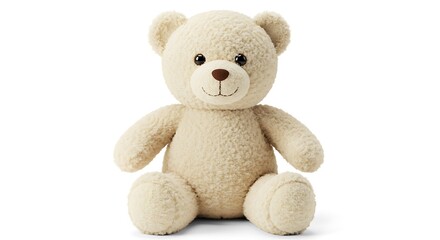 Obraz premium Cream colored plush teddy bear