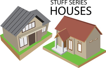 illustration vector of house for sale
