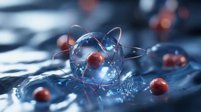 Abstract representation of an atom