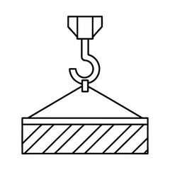 crane hook vector illustration