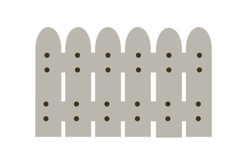 白の木製の塀　グラフィック素材