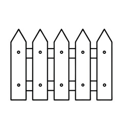 wooden fence isolated on white