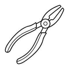 wire cutter isolated on white background