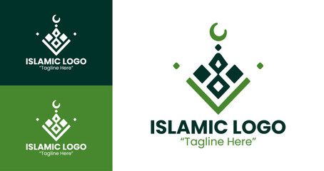 Geometric Symmetric Islamic Logo Design for Professional Branding