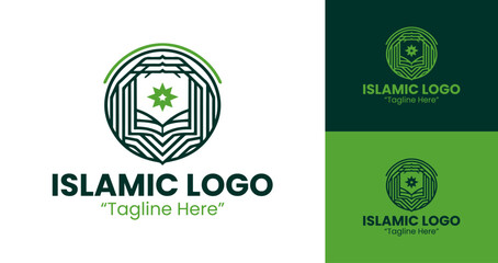 Geometric Symmetric Islamic Branding Logo for Modern Business Identity
