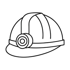 vector illustration of a helmet