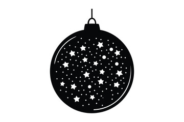 Merry Christmas Ball Ornaments Decoration Design