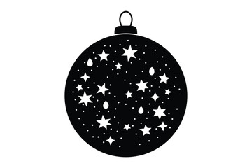 Merry Christmas Ball Ornaments Decoration Design