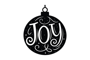 Merry Christmas Ball Ornaments Decoration Design