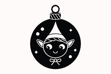 Merry Christmas Ball Ornaments Decoration Design