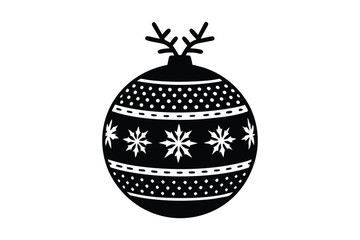 Merry Christmas Ball Ornaments Decoration Design