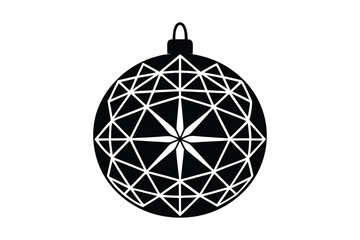 Merry Christmas Ball Ornaments Decoration Design