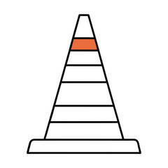 ladder on white background