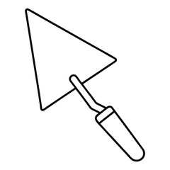 trowel icon on white background