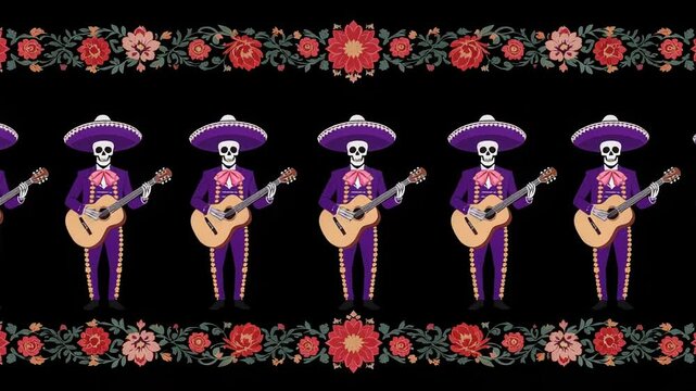 Day of the Dead Mariachi Band Skeleton
