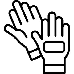 Obraz premium Protective Gloves Icon