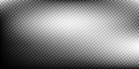 grunge Halftone white and black dots pattern and black gradient grunge texture background. Dotted line comic sport style vector illustration