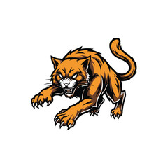 tiger on a white background