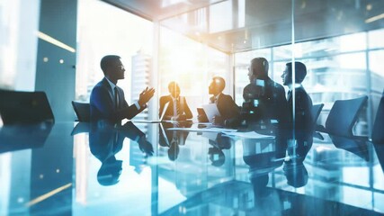 photography of close up business room for present project and the meeting room, financial, city, technology, network, building, office, digital, modern, communication, connection - Powered by Adobe