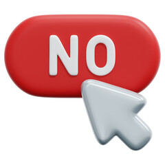3D No Click Icon