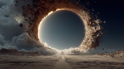 Surreal Landscape: Portal to Another World