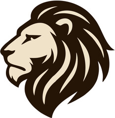 A striking lion head rendered in bold, minimalist lines—radiating majesty, courage, and leadership. The geometric precision accentuates the lion’s regal presence, while the clean composition ensures c
