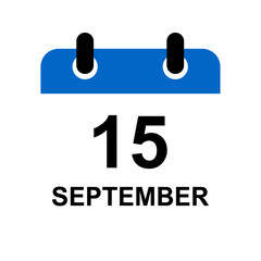 September 15 calendar icon