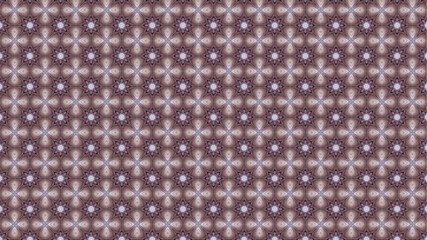 Fototapeta premium Modern pattern with geometric and floral decorative elements.