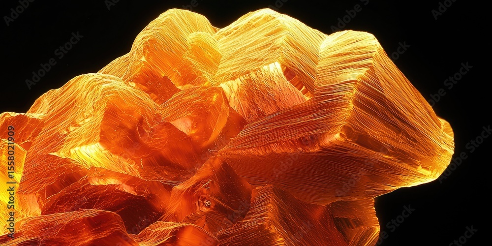 Poster a pure gold nugget under a microscope, showcasing the crystalline structure and reflective surface that highlight its purity.