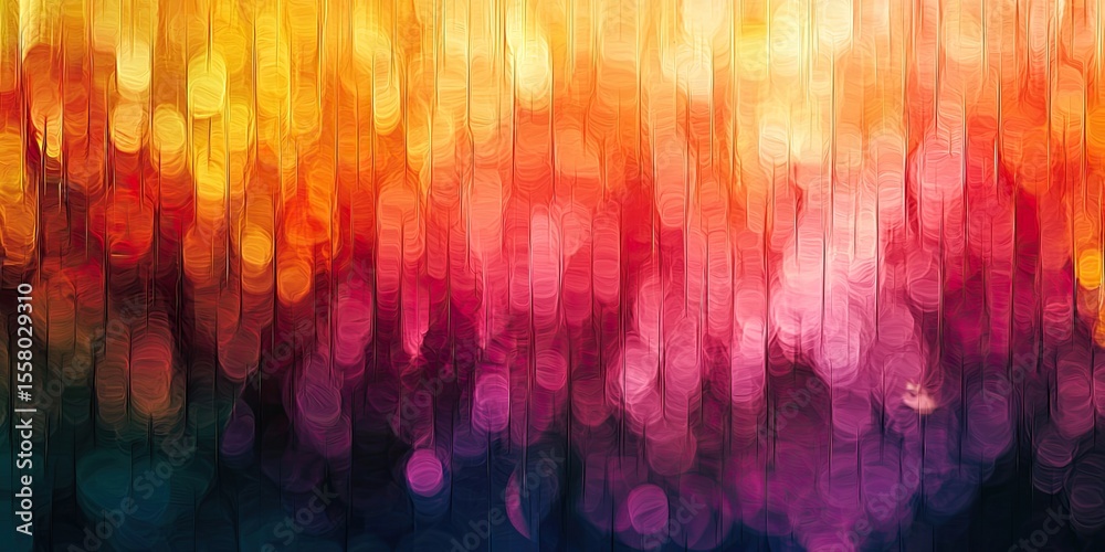 Poster An abstract image featuring digital abstract art that focuses on imaginative and non-representational designs, blending various colors and patterns to produce a visually