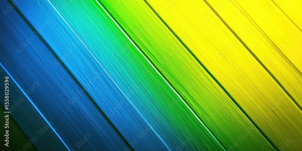 Poster a close-up of a gradient from bright green to electric blue, with vivid colors creating a striking a