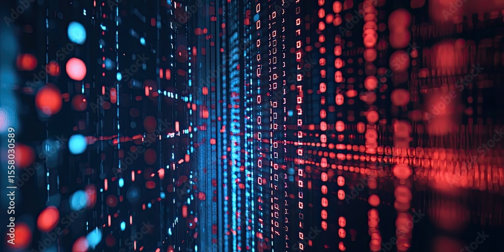 Fototapete encrypted data visualizations showcasing smooth transitions and sharp details, perfect for cybersecurity and data protection scenes.