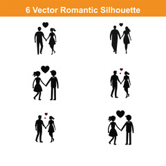 a couple in a romantic embrace. The couple is standing close together,A vector silhouette of a couple standing close together,