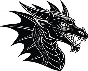 Dragon Head Vector Art
