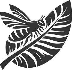 Vector of a insect silhouette black illustration drawing