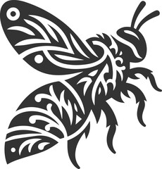 Vector of a insect silhouette black illustration drawing
