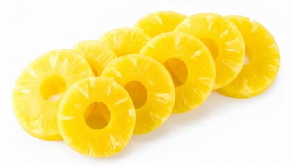 Delicious Slices of Canned Pineapple Rings Ready to Eat Perfect for Tropical Fruit Recipes and Refreshing Snacks