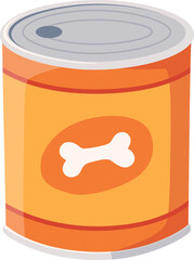 Pet Food Can Illustration


