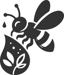 Vector of a insect silhouette black illustration drawing