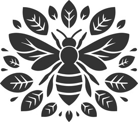 Vector of a insect silhouette black illustration drawing
