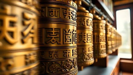 tibetan prayer wheels