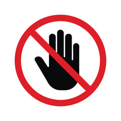 This vector no smoking sign is a red circle symbol with a cigarette icon, warning and prohibiting smoking no entry sign vector illustration on white background