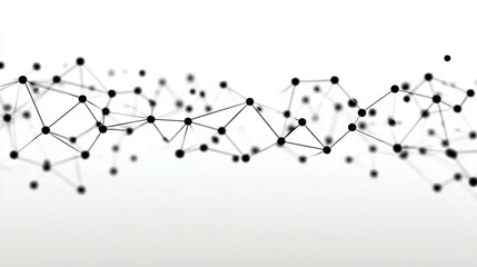 Abstract network pattern of interconnected points and lines.