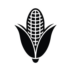 Corn Icon Outline Vector Illustration