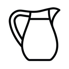 Creamer Icon Outline Vector Illustration