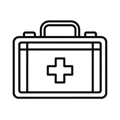Emergency Kit Icon Outline Vector Illustration