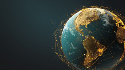 Fototapeta premium Abstract business Financial charts show a significant increase in profits in the stock market.This is driven by higher interest rates and continued growth. In the innovation world network of financial